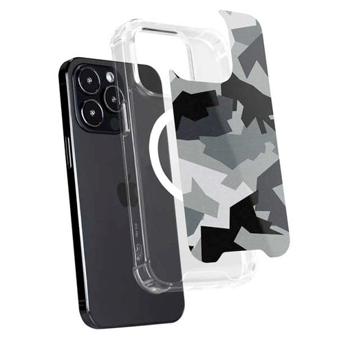 Urban Camouflage Black iPhone 15 Pro MagSafe Case