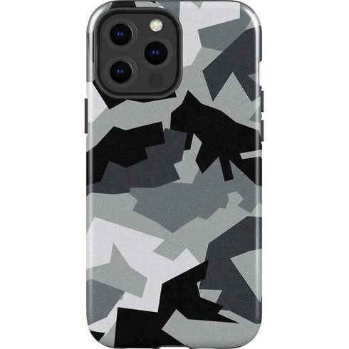 Urban Camouflage Black iPhone 15 Pro Max Impact Case