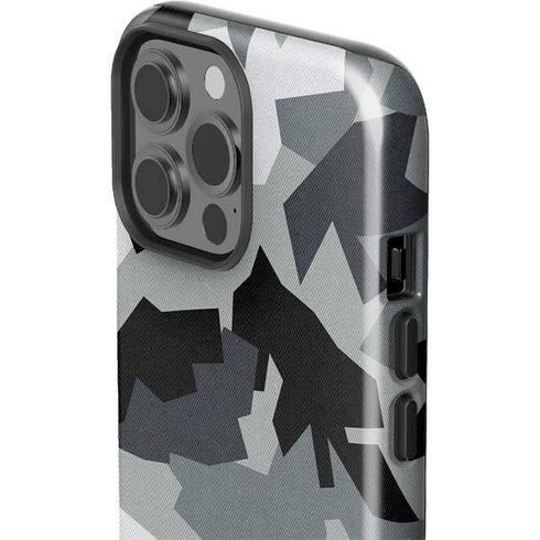 Urban Camouflage Black iPhone 15 Pro Max Impact Case