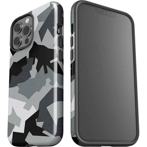 Urban Camouflage Black iPhone 15 Pro Max Impact Case