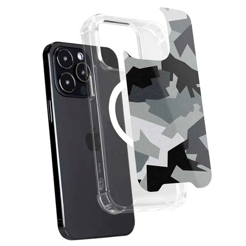 Urban Camouflage Black iPhone 15 Pro Max MagSafe Case