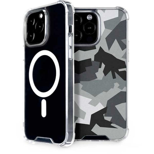 Urban Camouflage Black iPhone 15 Pro Max MagSafe Case