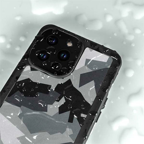 Urban Camouflage Black iPhone 14 Pro Max Waterproof Case