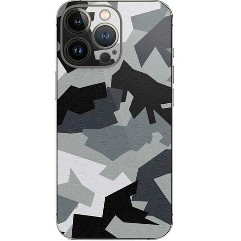 Urban Camouflage Black iPhone 14 Pro Skin
