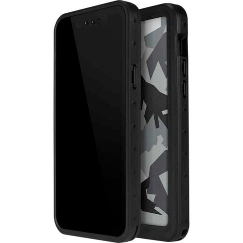 Urban Camouflage Black iPhone 15 Pro Waterproof Case