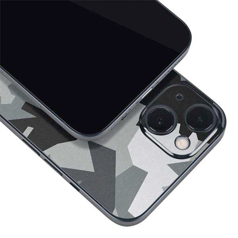 Urban Camouflage Black iPhone 15 Skin