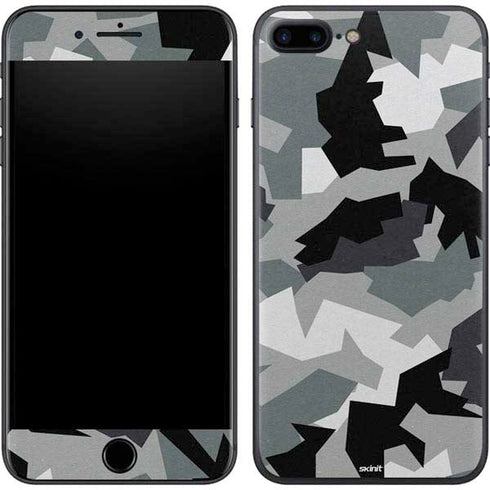 Urban Camouflage Black iPhone 8 Plus Skin
