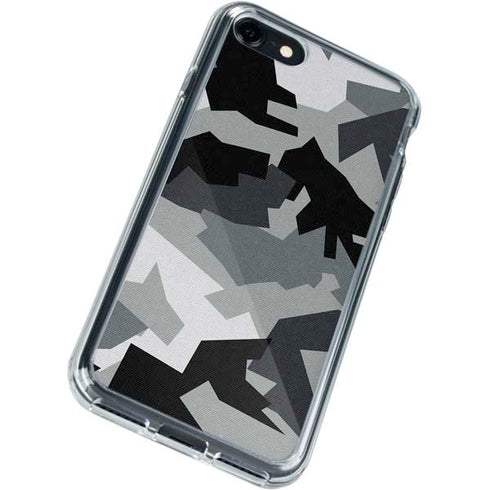 Urban Camouflage Black iPhone SE (2nd & 3rd Gen) Clear Case