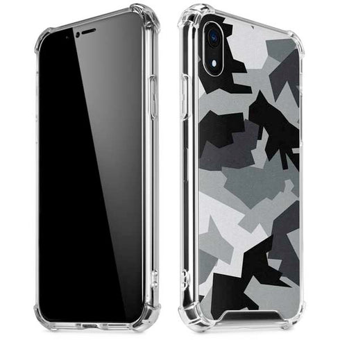 Urban Camouflage Black iPhone XR Clear Case