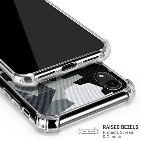 Urban Camouflage Black iPhone XR Clear Case