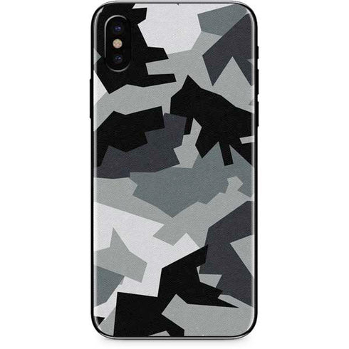 Urban Camouflage Black iPhone XS Skin