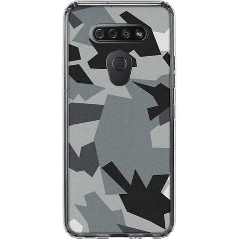 Urban Camouflage Black LG K51/Q51 Clear Case