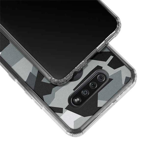 Urban Camouflage Black LG K51/Q51 Clear Case
