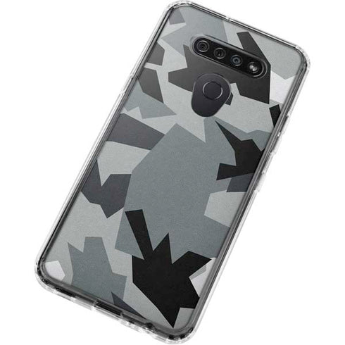 Urban Camouflage Black LG K51/Q51 Clear Case