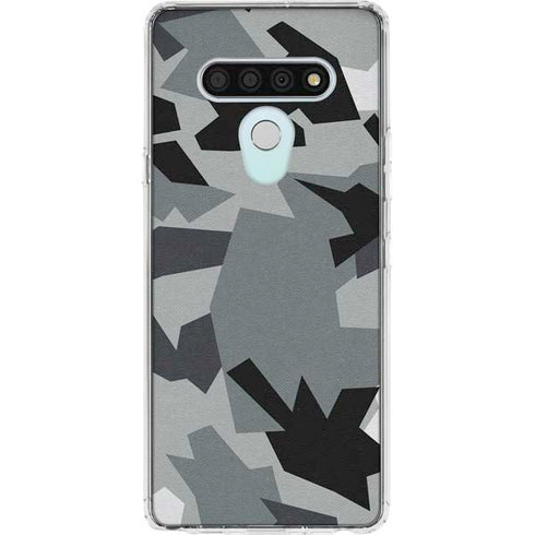 Urban Camouflage Black LG Stylo 6 Clear Case