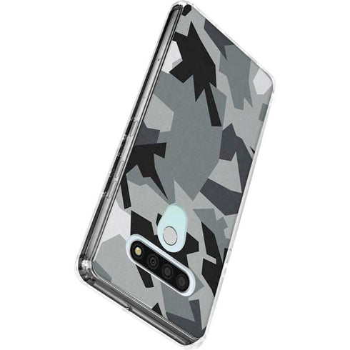 Urban Camouflage Black LG Stylo 6 Clear Case