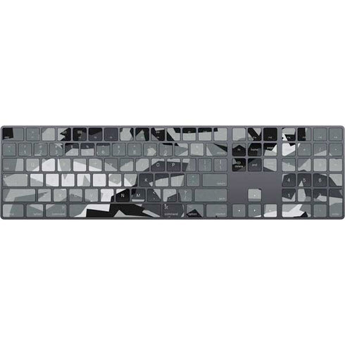 Urban Camouflage Black Magic Keyboard with Numeric Keypad Skin