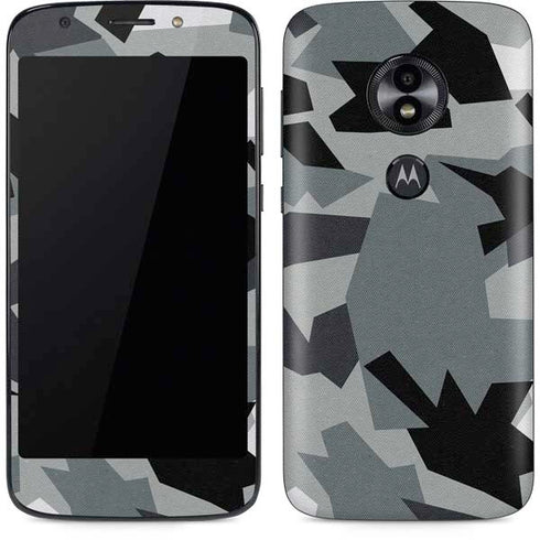 Urban Camouflage Black Moto E5 Play Skin