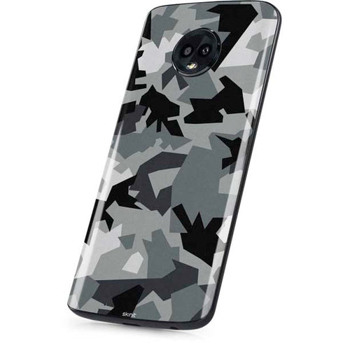 Urban Camouflage Black Moto G6 Skin