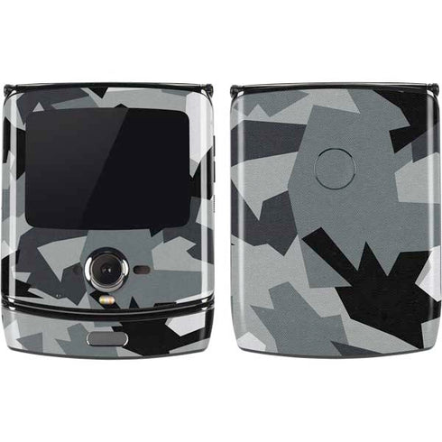 Urban Camouflage Black Motorola RAZR Skin