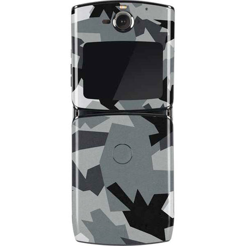 Urban Camouflage Black Motorola RAZR Skin