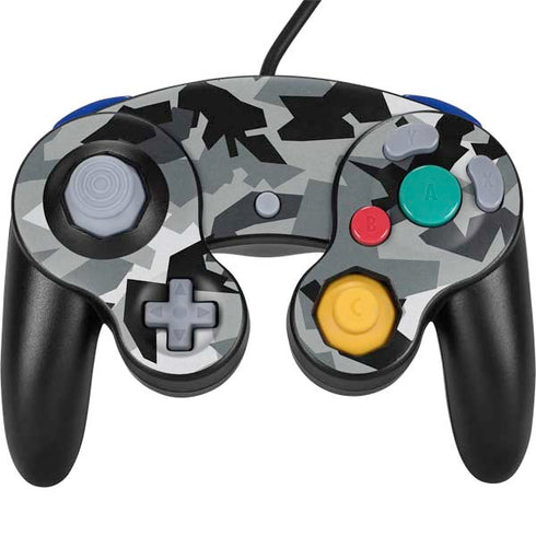 Urban Camouflage Black Nintendo GameCube Controller Skin
