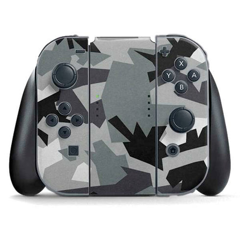 Urban Camouflage Black Nintendo Switch (2017-2021) Joy-Con Controller Skin