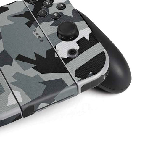 Urban Camouflage Black Nintendo Switch OLED (2021) Skin