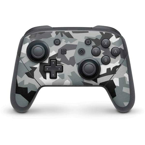 Urban Camouflage Black Nintendo Switch Pro Controller Skin
