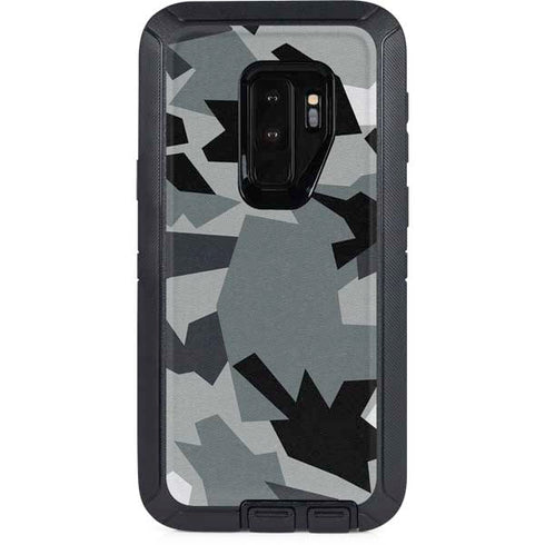 Urban Camouflage Black Otterbox Defender Galaxy Skin