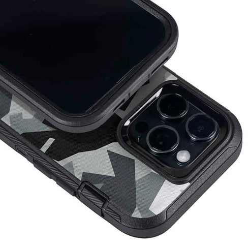 Urban Camouflage Black Otterbox Defender iPhone Skin