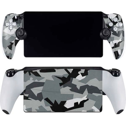 Urban Camouflage Black PlayStation Portal Remote Player Skin
