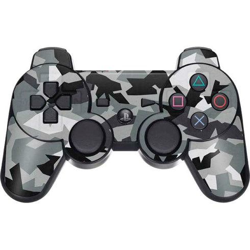 Urban Camouflage Black PS3 Dual Shock wireless controller Skin