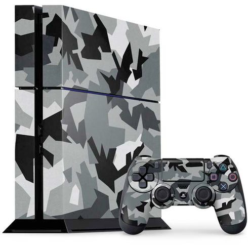 Urban Camouflage Black PS4 Console and Controller Bundle Skin