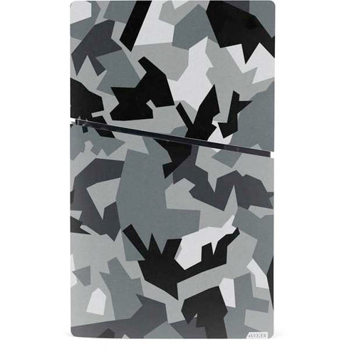 Urban Camouflage Black PS5 Slim Digital Edition Console Skin