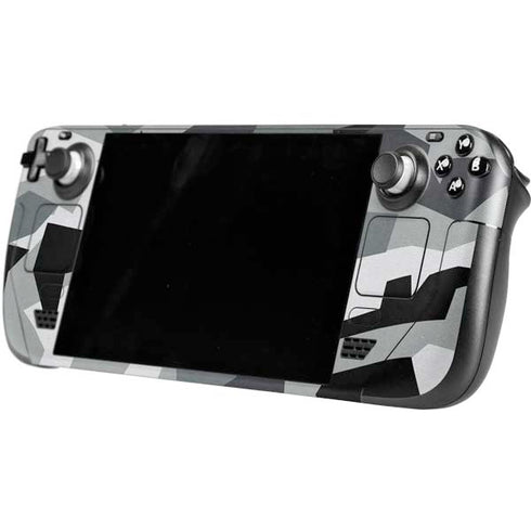 Urban Camouflage Black Steam Deck Handheld Gaming Computer Skin