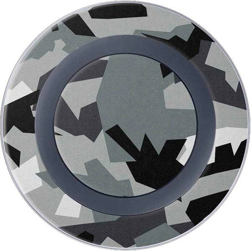 Urban Camouflage Black Wireless Charger Skin