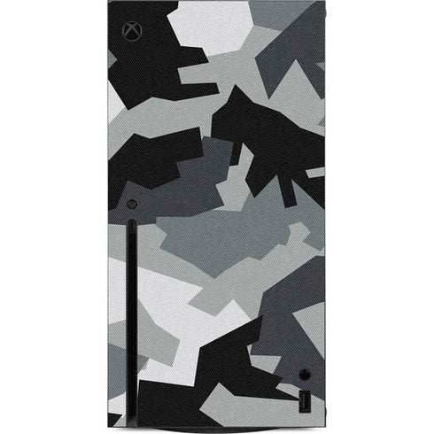 Urban Camouflage Black Xbox Series X Console Skin
