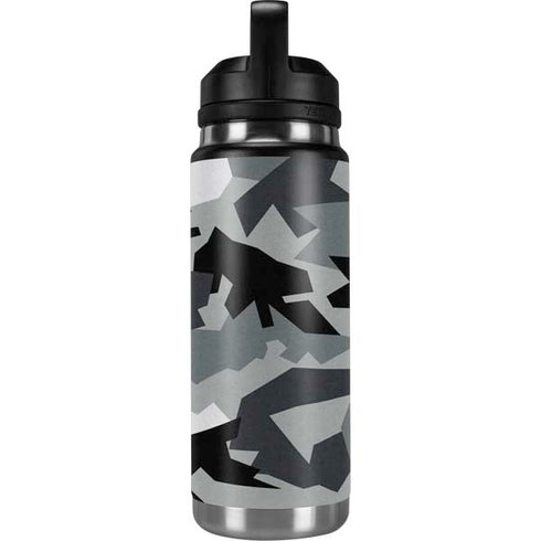 Urban Camouflage Black YETI Rambler 26oz Bottle Skin