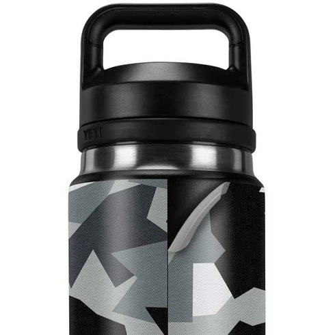 Urban Camouflage Black YETI Rambler 26oz Bottle Skin