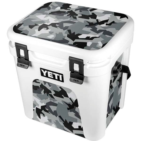 Urban Camouflage Black YETI Roadie 24 Hard Cooler Skin