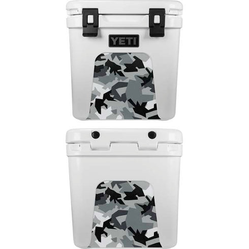 Urban Camouflage Black YETI Roadie 24 Hard Cooler Skin