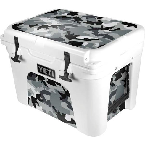 Urban Camouflage Black YETI Tundra 35 Hard Cooler Skin