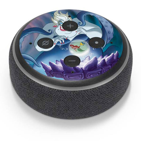 Disney Villains Ursula Ariel and Flounder Amazon Echo Dot Skin