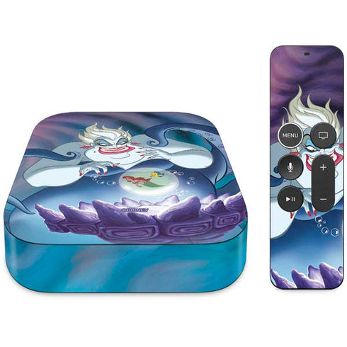 Disney Villains Ursula Ariel and Flounder Apple TV Skin