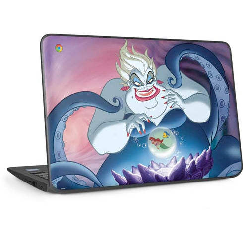 Disney Villains Ursula Ariel and Flounder HP Chromebook Skin