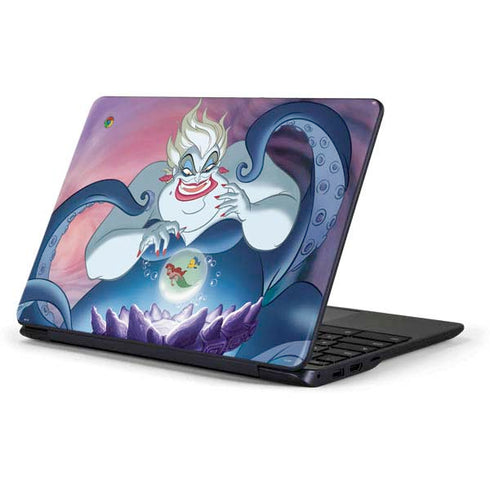 Disney Villains Ursula Ariel and Flounder Samsung Chromebook Skin