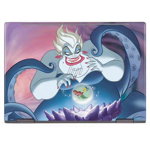 Disney Villains Ursula Ariel and Flounder HP Envy Skin