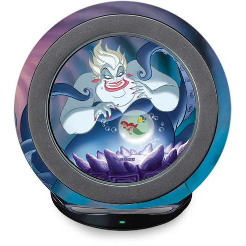 Disney Villains Ursula Ariel and Flounder Fast Charge Wireless Charging Stand Skin