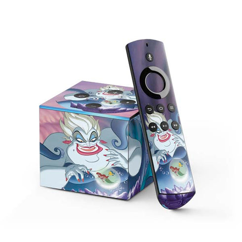 Disney Villains Ursula Ariel and Flounder Fire TV Cube Skin